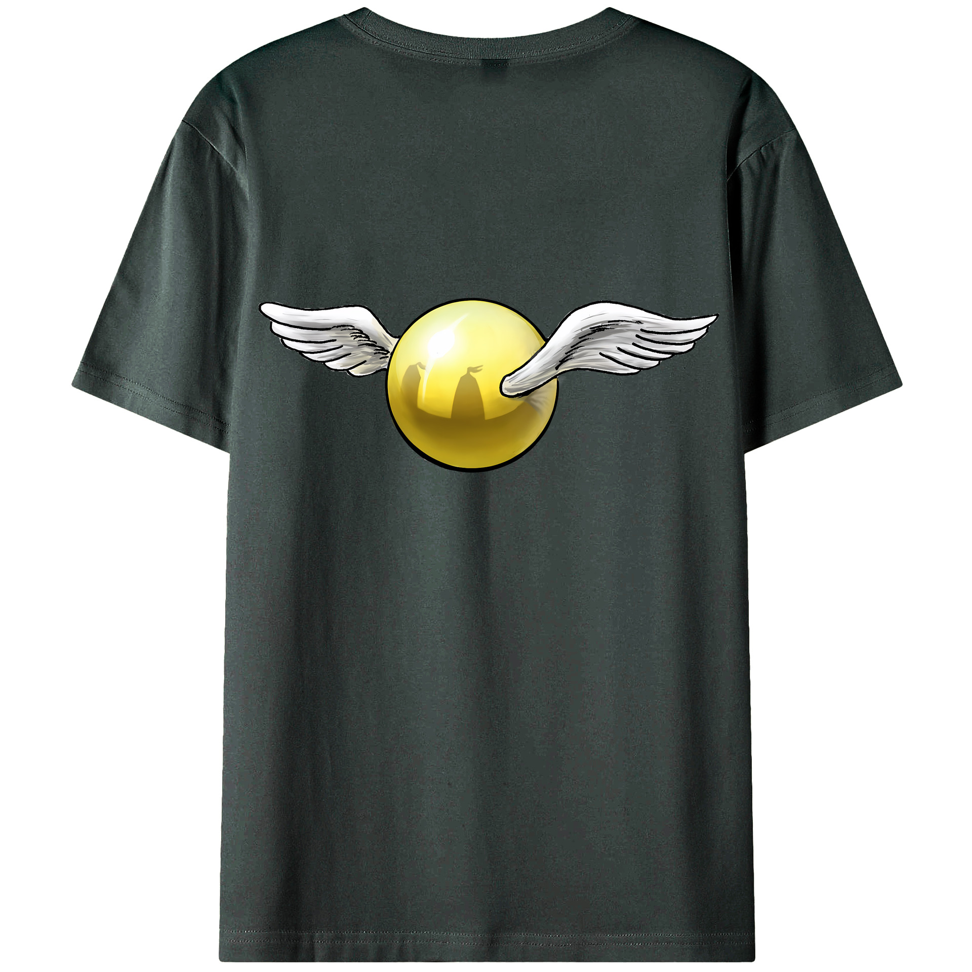 （画像用） Harry Potter ハリー・ポッターシリーズ 綿100％ メンズ半袖Tシャツ（バックプリント） 通気性